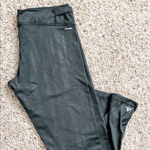 ADIDAS BLACK CLIMALITE LEGGINGS